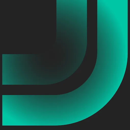 Close-up of abstract curved lines in shades of teal and black on a dark background.